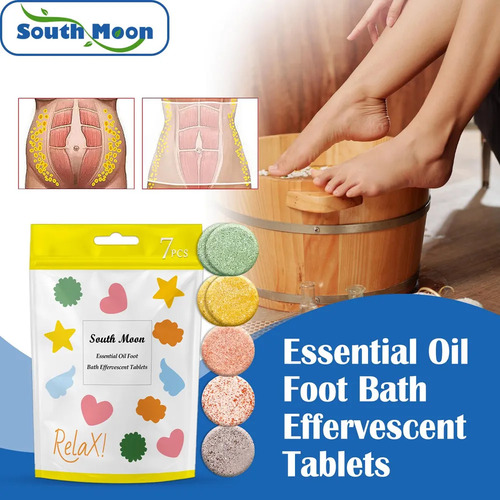 3 Almohadillas Efervescentes Para Baño De Pies Con Aceite