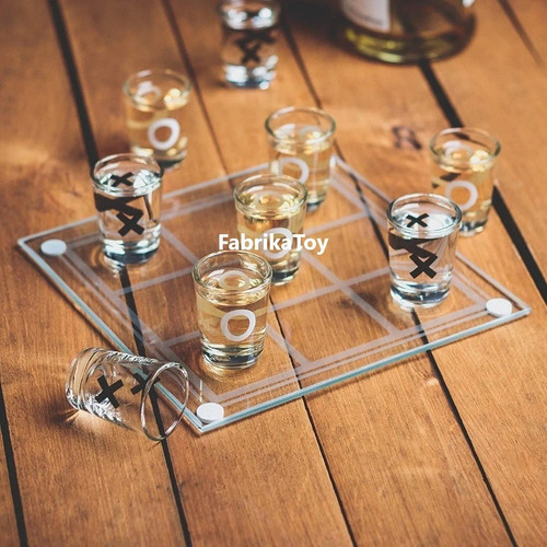 Tic Tac Toe Tres En Raya Shots Drinking Game Todo De Vidrio
