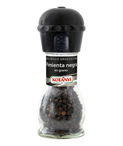 Pimienta Negra En Grano 36gr(molinillo Grueso Y Fino)kotanyi