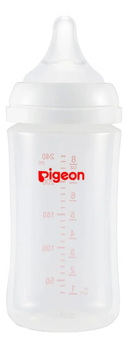Mamadera Boca Ancha Softouch Pigeon Pp 240ml, 3 Meses+