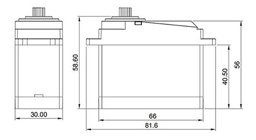Servomotor Cys-s0650 Grande De 55kg, Alto Torque, Digital