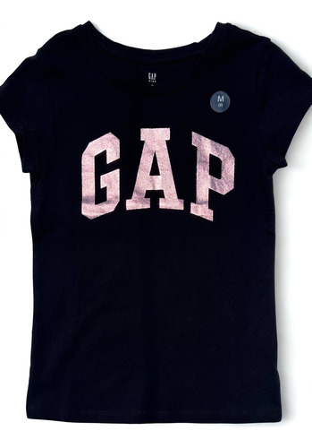 Set 2 Playeras Gap Con Estampado, Manga Corta. Niñas Talla 8