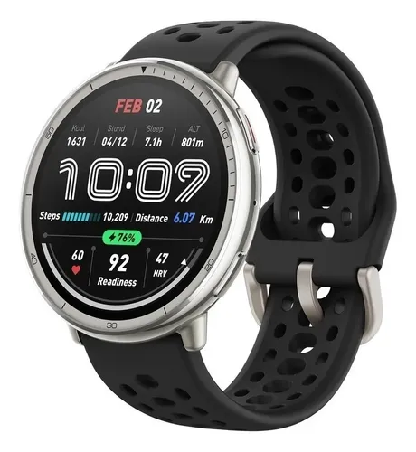 Amazfit Active 2 Silicone Smartwatch A2437 Caixa Prateado Pulseir...