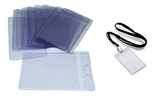 Porta Crachá Bolsa Plástica Pvc Transparente 250 Unidades