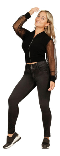 Jeans Wendy Iii Negro Divino Jeans