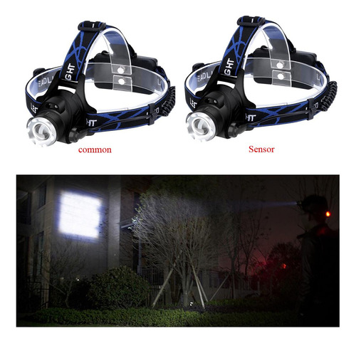 Linterna Frontal Recargable Usb, 3 Modos De Luz Led De Luz