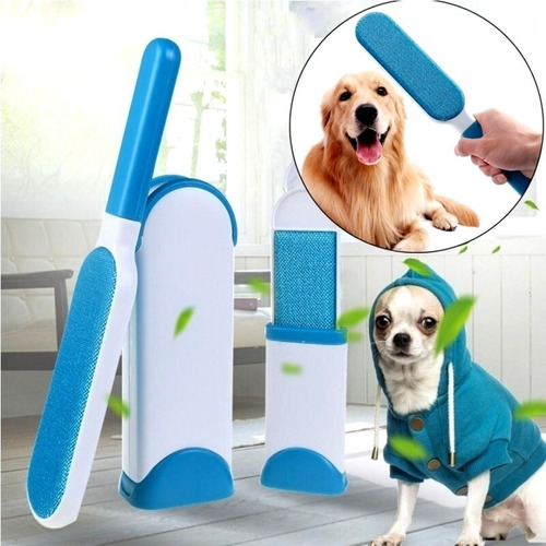 Imagen 5 de 10 de Set 2 Cepillos Quita Pelo Pelusa Mascotas Sillon Auto Ropa