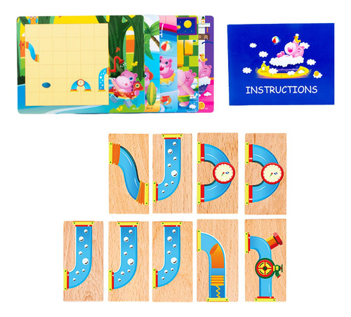 Juego Montessori Animal Bath Puzzles Para Niños De 3, 4, 5 Y