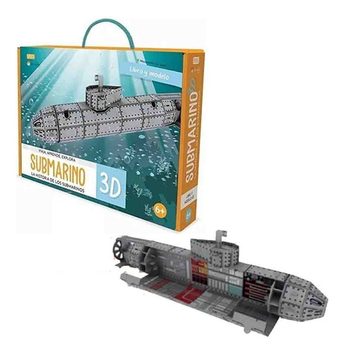 Libro Y Modelo Submarino 3d - Manolito Books - Dgl Games