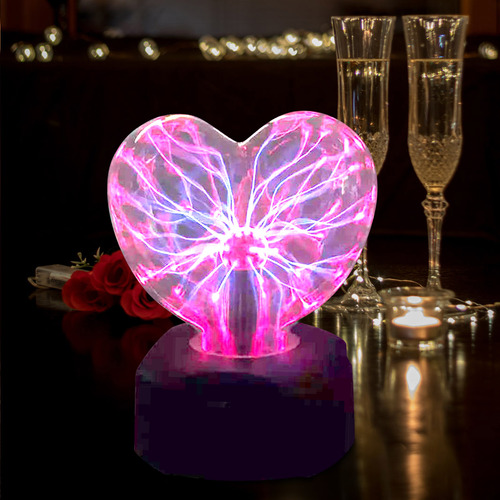 B Night Light, Bola De Plasma, Luz Em Forma De Coração, 4 Po