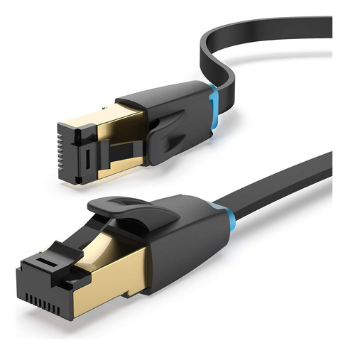 Cable Lan 40gb Ethernet Cat 8 Deluxe Vention 3 Metros Plano (Usado)