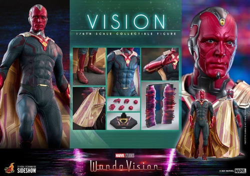 Vision Wanda Vision Marvel Sixth Scale Figure By Hot Toys