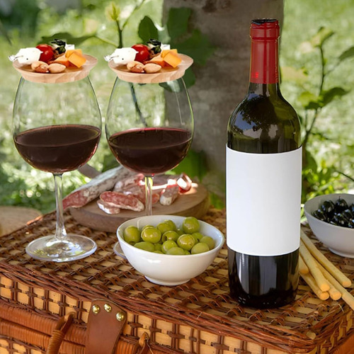 2pcs Topper De Charcutería De Copa De Vino