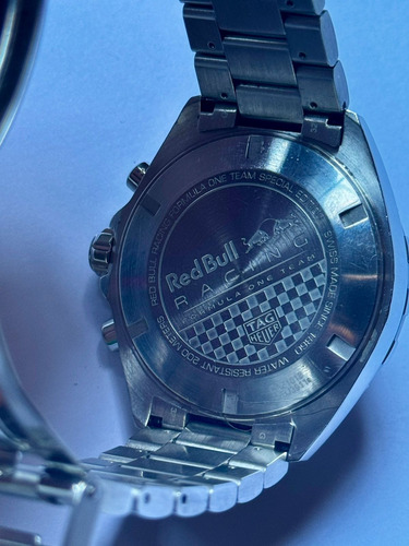 Relógio Tag Heuer F1 Red Bull Special Edition Caz1018 43mm Prateado Azul Azul (Usado)