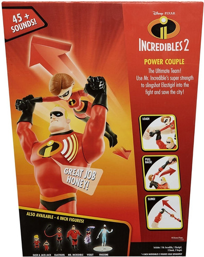 Los Increibles 2 Figuras Con Frases En Inglés Mamá Elastica