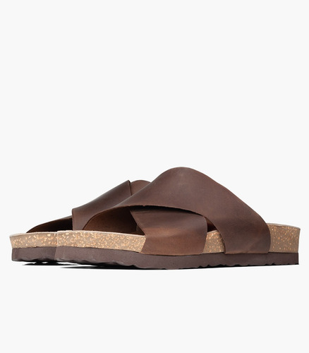 Imagen 2 de 5 de Sandalias Boating Palmer Color Marrón En Cuero Para Hombre