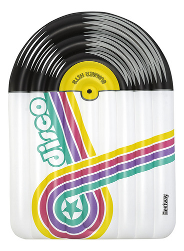 Inflable Salvavidas Montable Bestway Diseño Vinilo Dj 196 Cm Color Blanco