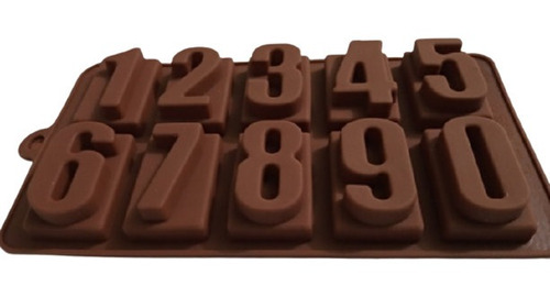Molde Numeros Silicona Chocolates