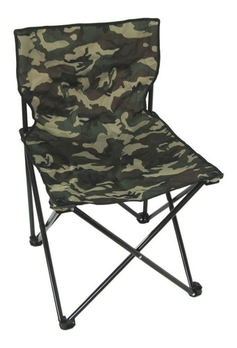 Cadeira Dobrável Portátil Pesca Camping Camuflada Jws 70cm