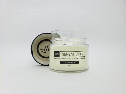Imagem 2 de 7 de Damasco - Vela Aromática Perfumada Decorativo 140g