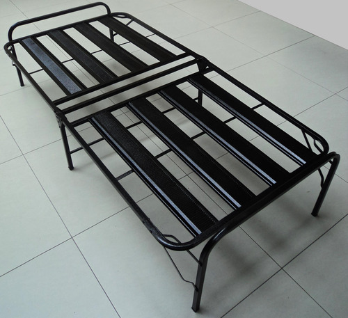 Cama Plegable 1.5 Plaza Ahorra Espacio + Colchón 8 Pulgadas