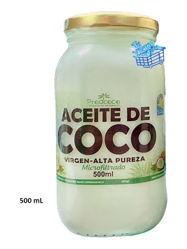 Aceite De Coco Alta Pureza 500 - L a $88