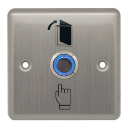 Botón Pulsador Salida Exit  Control Acceso Luminoso Empotrab