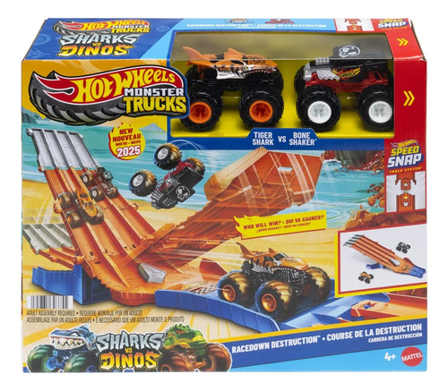 Hot Wheels Monster Jam Carrera De La Destruccion Modelo 2025 Naranja