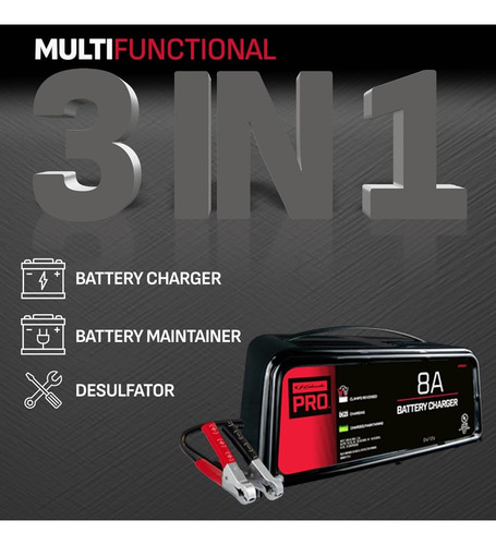 Cargador Inteligente Bateria Automovil 12v 24v Taller