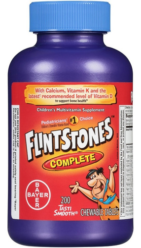 Vitaminas U S Flintstones +hierro +calcio Niños Adolescentes