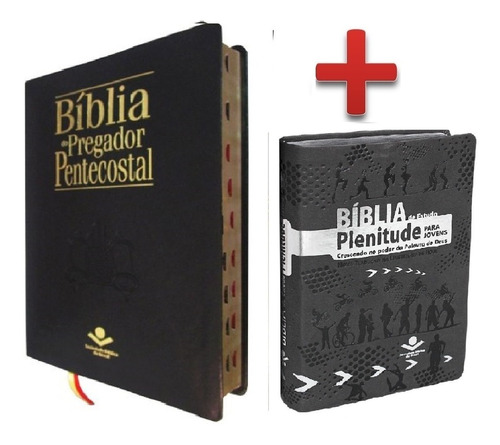 Bíblia De Estudo Plenitude + Bíblia Do Pregador Pentecostal 