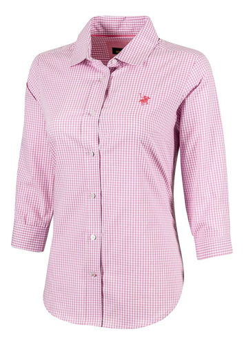 Blusa Dama York Shire Polo Club Ca22103 Rosa Bco *118896 T3*