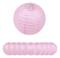 Comprar Valo Concept Pack 10 Lámparas Pantallas Chinas De Papel 20cm Estructura Rosa