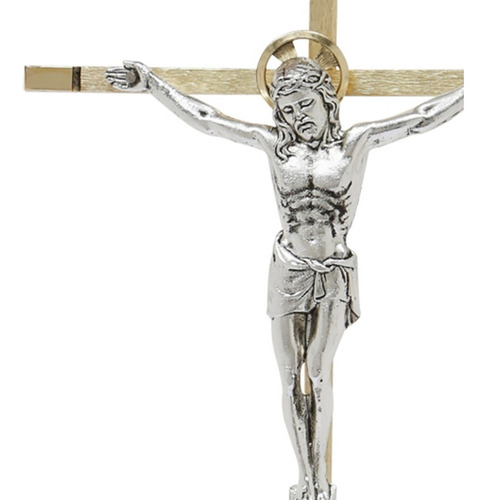 Jorvina Cruces / Cristo No. 15 Cuadrado Dorado Con Aureola