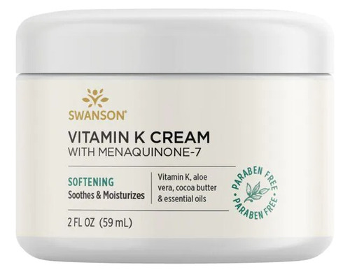 Crema Vitamina K Con Menaquinona-7 Swanson 59ml