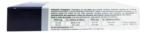 Combantrin 250 Mg Caja Con 6 Tabletas