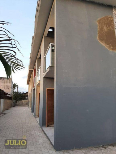 Entrada A Partir De R$ 20 Mil E Saldo Financiado!sobrado Com 2 Suítes, 68 M² Por R$ 204.000 - America - Mongaguá/sp - So0862