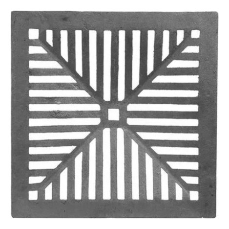 Grelha Côncava Donifer Ferro Fundido 30x30cm