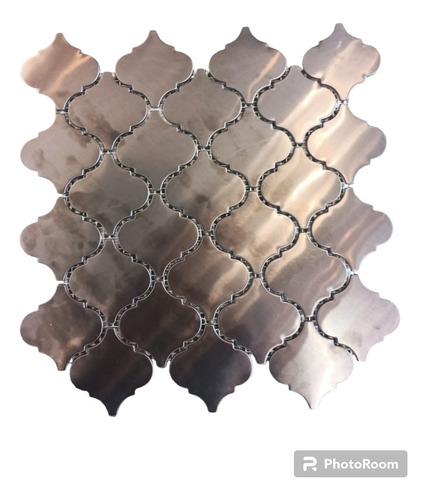 Mosaico Ceramico Acero Inoxidable Damasco Silver Pz 30x30