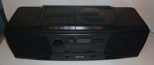 Radiograbador Philips Cd Radio Am/fm Como Nuevo No Envio Negro (Usado)