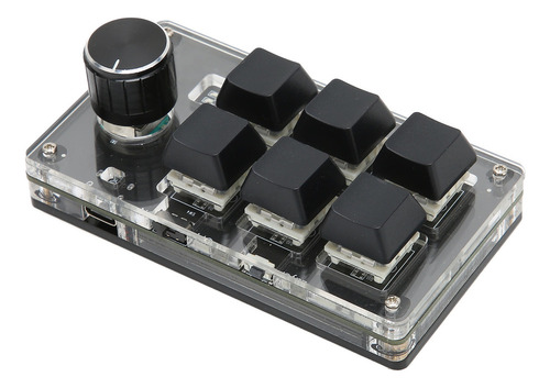 Teclado Mecânico Para Jogos, 6 Teclas, 1 Botão, Pequeno Usb