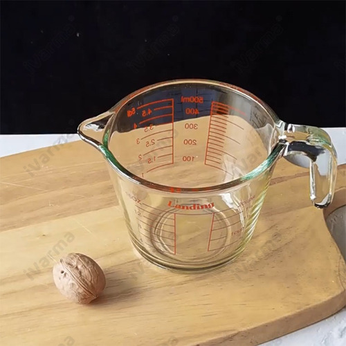 Taza Medidora De Vidrio 500 Ml Color Transparente