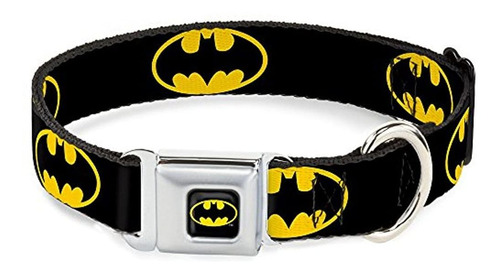 Buckledown Dcwbm002l Bma Batman Negro Y Plateado Collar De P