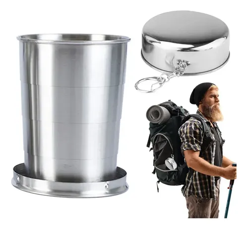 Novo Copo Dobrável De Aço Inoxidável Para Camping, ,,zx | MercadoLivre