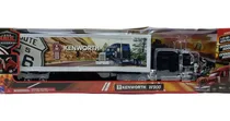 Comprar New Ray 1:32 Kenworth W900 Caja Seca Logo- Trailer Escala