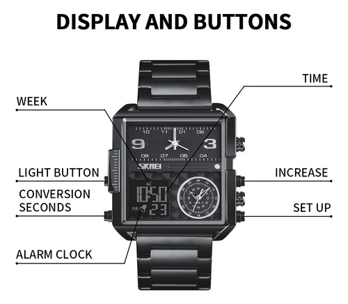 Reloj De Cuarzo Para Hombre, Relojes Deportivos Impermeables