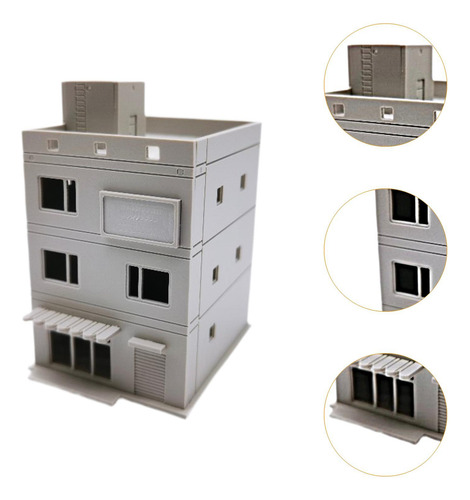 1/87 Ho House Building Architecture Scene 8.6cmx11.7cmx15cm