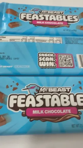 Feastables Kit C/ 5 De 35g Mr Beast Chocolate Ao Leite