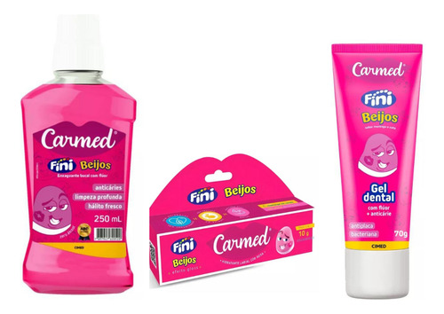 Carmed Fini Beijos Kit Completo Enxague/creme/labial