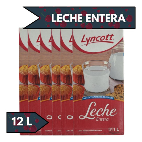 Leche Entera Lyncott 12 Pz